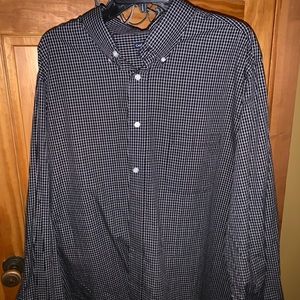 Men’s navy button down